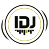 IDJ logo – circular logo with IDJ lettering and soundwave elements representing DJ services